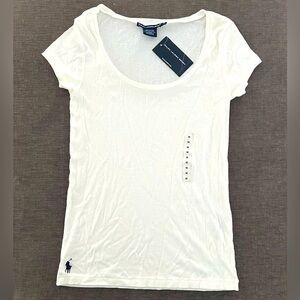 NWT Ralph Lauren Sport Blue Label Scoop Neck T-Shirt Sz M